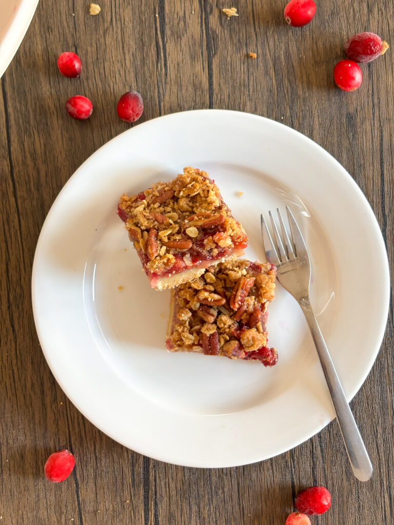 Cranberry Crumble Bars